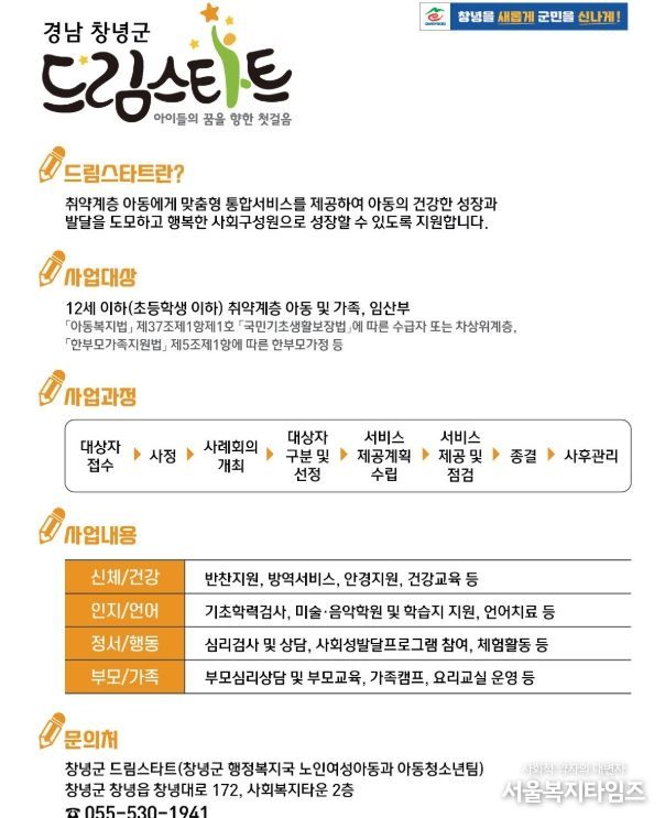 약계층 아동 전수조사 실시  