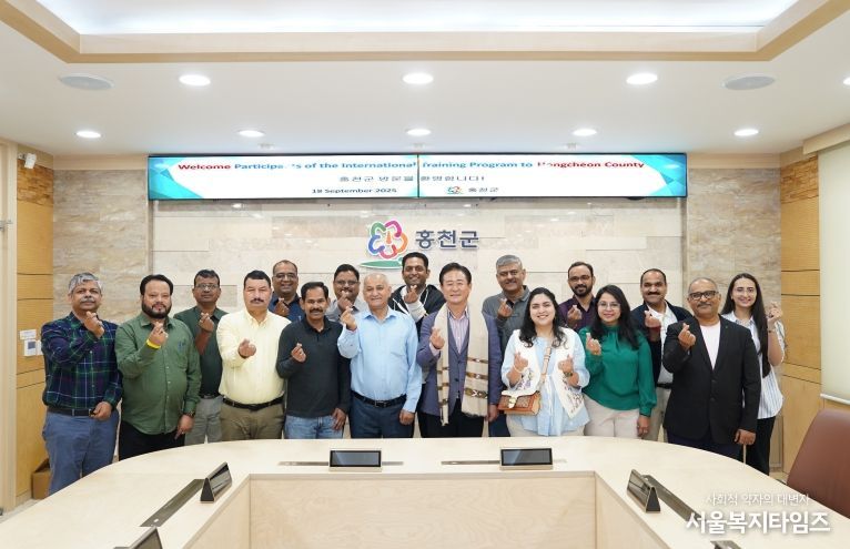 인도 지방자치단체 협의회 연수생, 홍천군청 방문