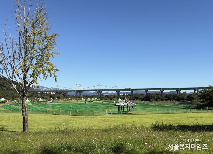 서봉장애인파크골프장 전경