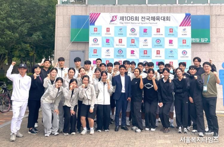 광주 펜싱 선수단.