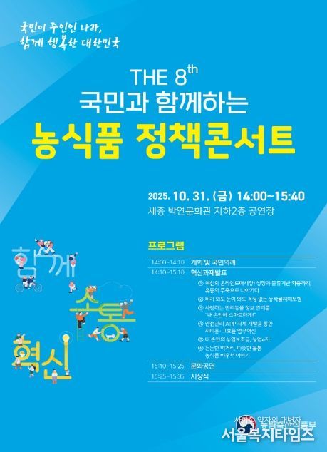 「2025년 농식품 정책콘서트」 포스터