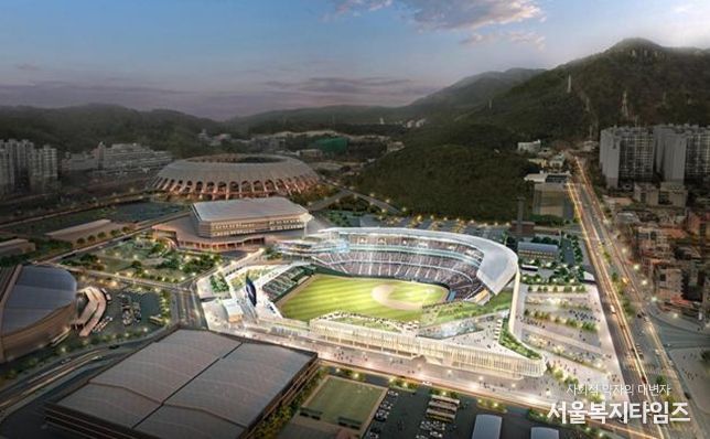 사직야구장 재건축 조감도