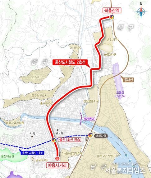 도시철도 2호선 노선도