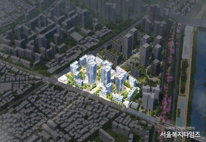 서울시 신속통합기획이 확정된 면목동 174-1일대 조감도