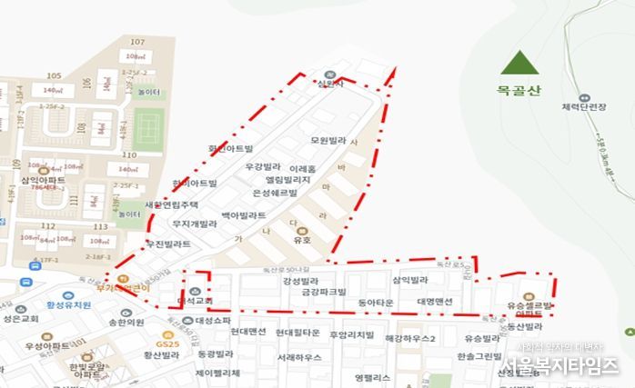 2025년 제5차 주택재개발 후보지 선정구역(금천구 시흥4동 1 일대)