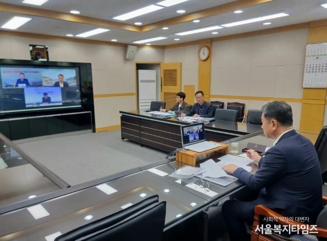 광양시, 철강산업 위기 대응 위해 전국 철강도시와 머리 맞대 - 투자경제과(영상회의, 김정완 광양부시장)