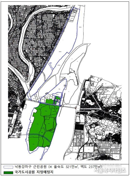 낙동강하구 국가도시공원 위치도