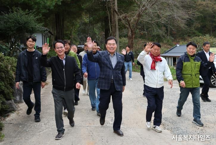 지난 8, 9일 진행된 물맞이골 숲 걷기 및 체험행사