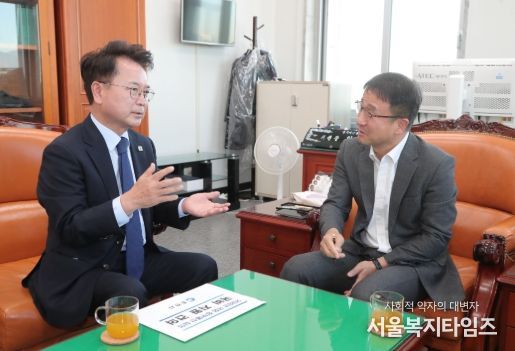 육동한 시장 국회행… 한병도 예결위원장 면담