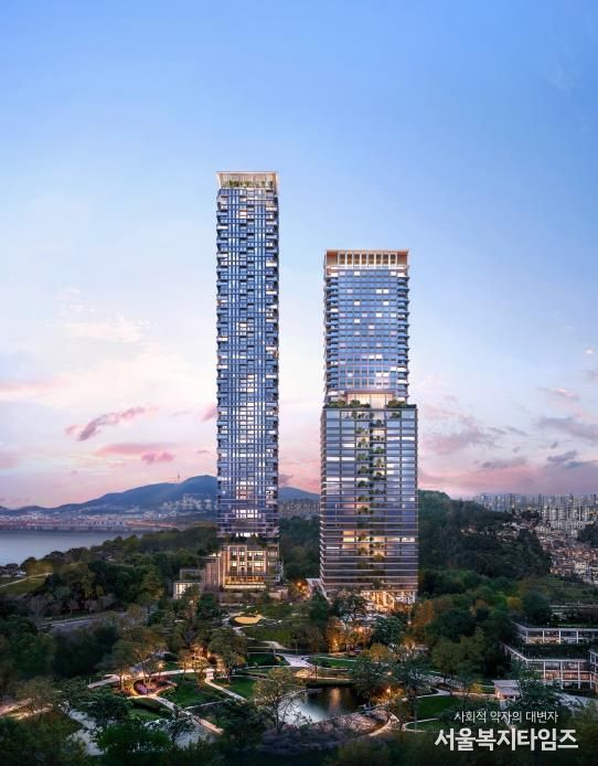 서울숲 일대 및 삼표레미콘 부지 개발 조감도