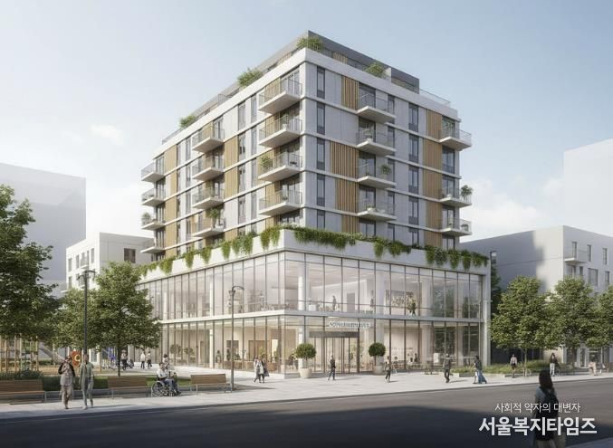 성남시 중원구 하대원동 15번지 일원에 건립하는 고령자 복지주택 조감도