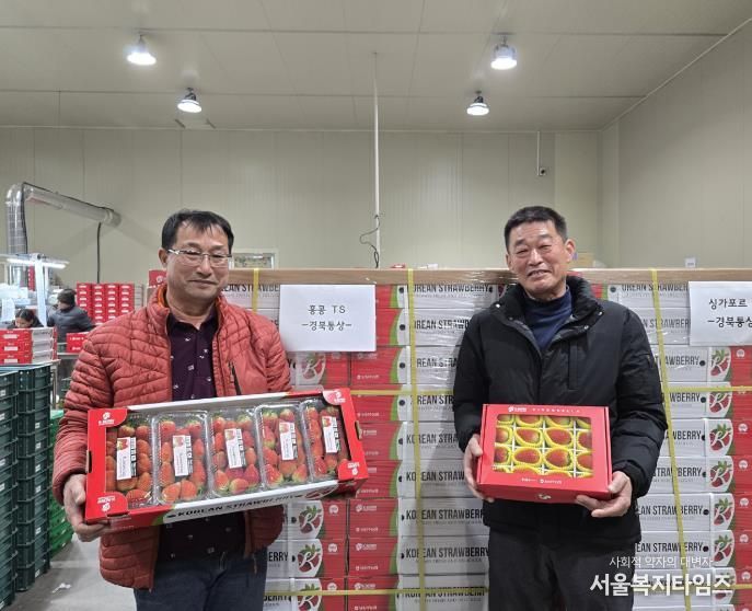 상주시, 설 명절에도 수출용 딸기 농가의 불은 Very-Berry Bright!