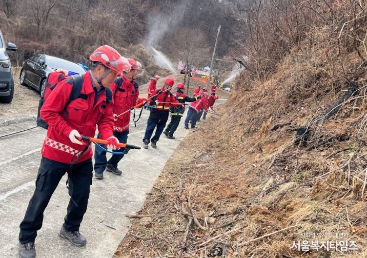 증평군 산림재난 대응 대피훈련 (산불 진화하는 산림재난대응단)