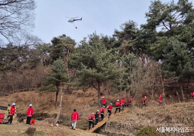 평택시, ‘산림 재난 대비 산불 진화 및 산사태 주민 대피 훈련’ 실시